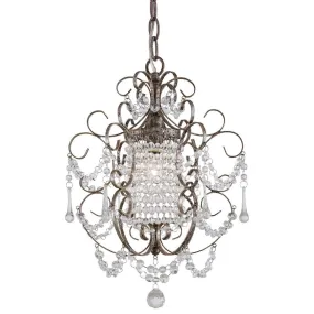 11 in. Chandelier Bronze & Silver finish