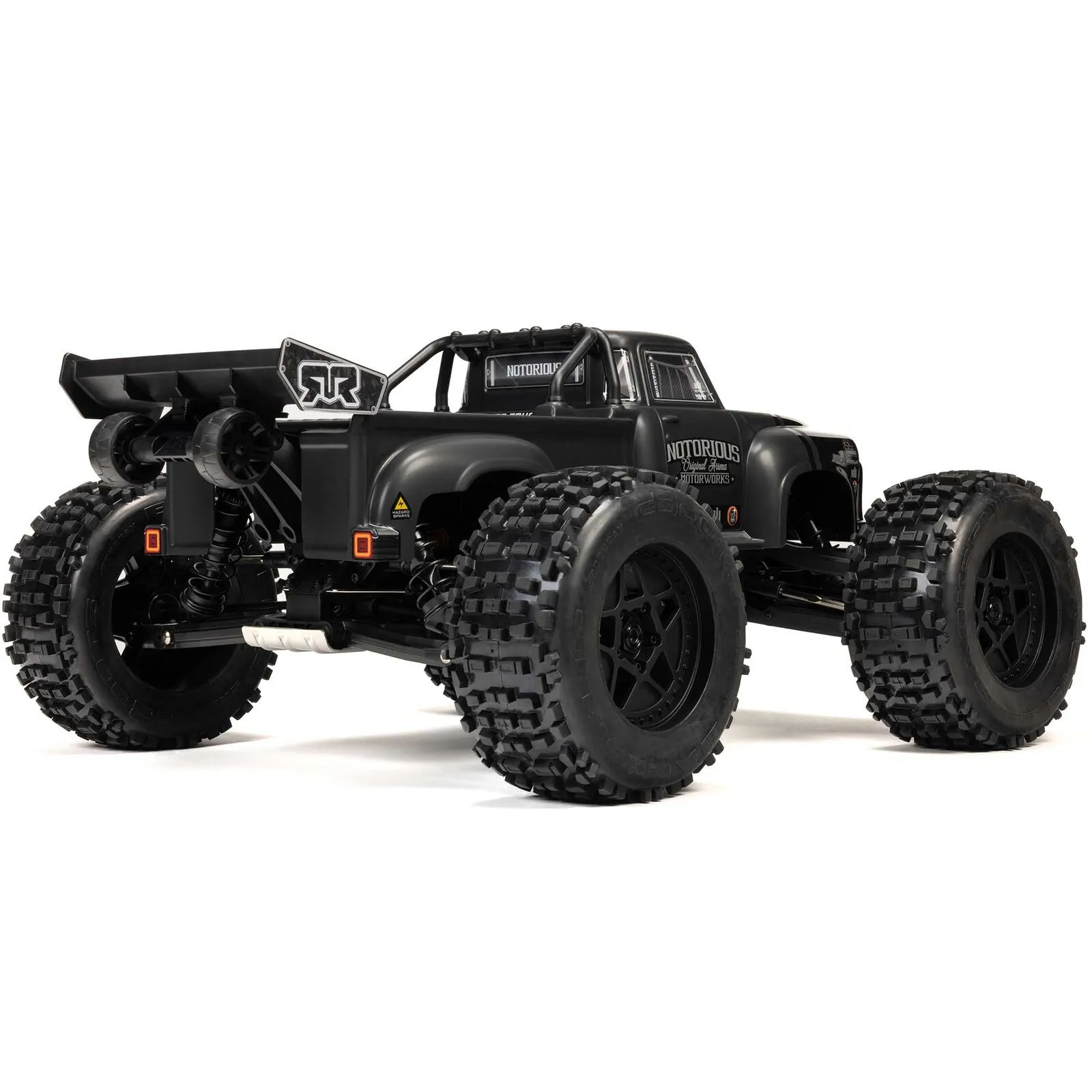 1/8 NOTORIOUS 6S V6 4X4 BLX Brushless Stunt Truck RTR, Black