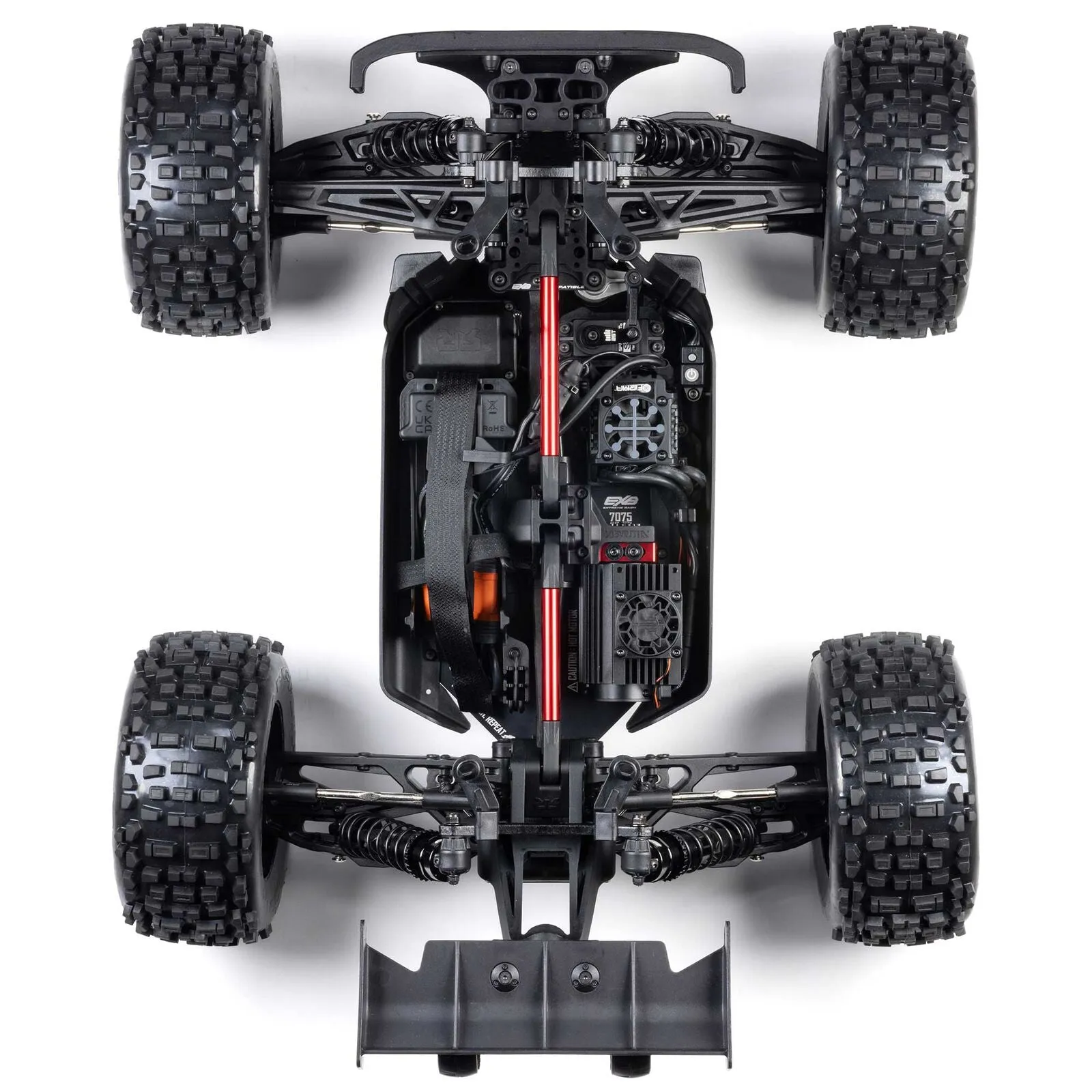 1/8 NOTORIOUS 6S V6 4X4 BLX Brushless Stunt Truck RTR, Black