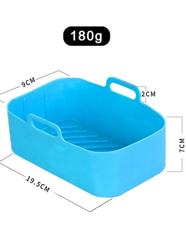 1pc Air Fryer Silicone Pot Reusable Air Fryer Silicone Basket