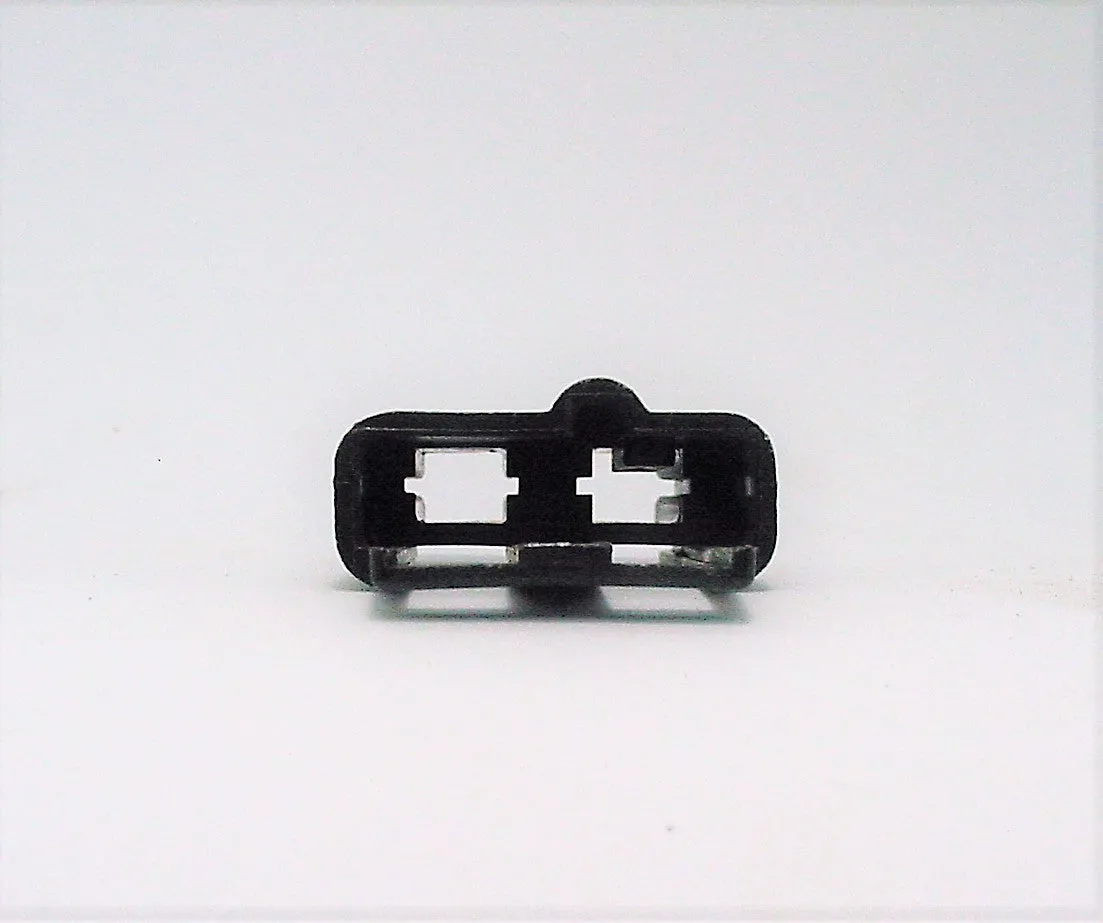 2 Way GM Male Terminal Connector Housing with Pin Notch Black