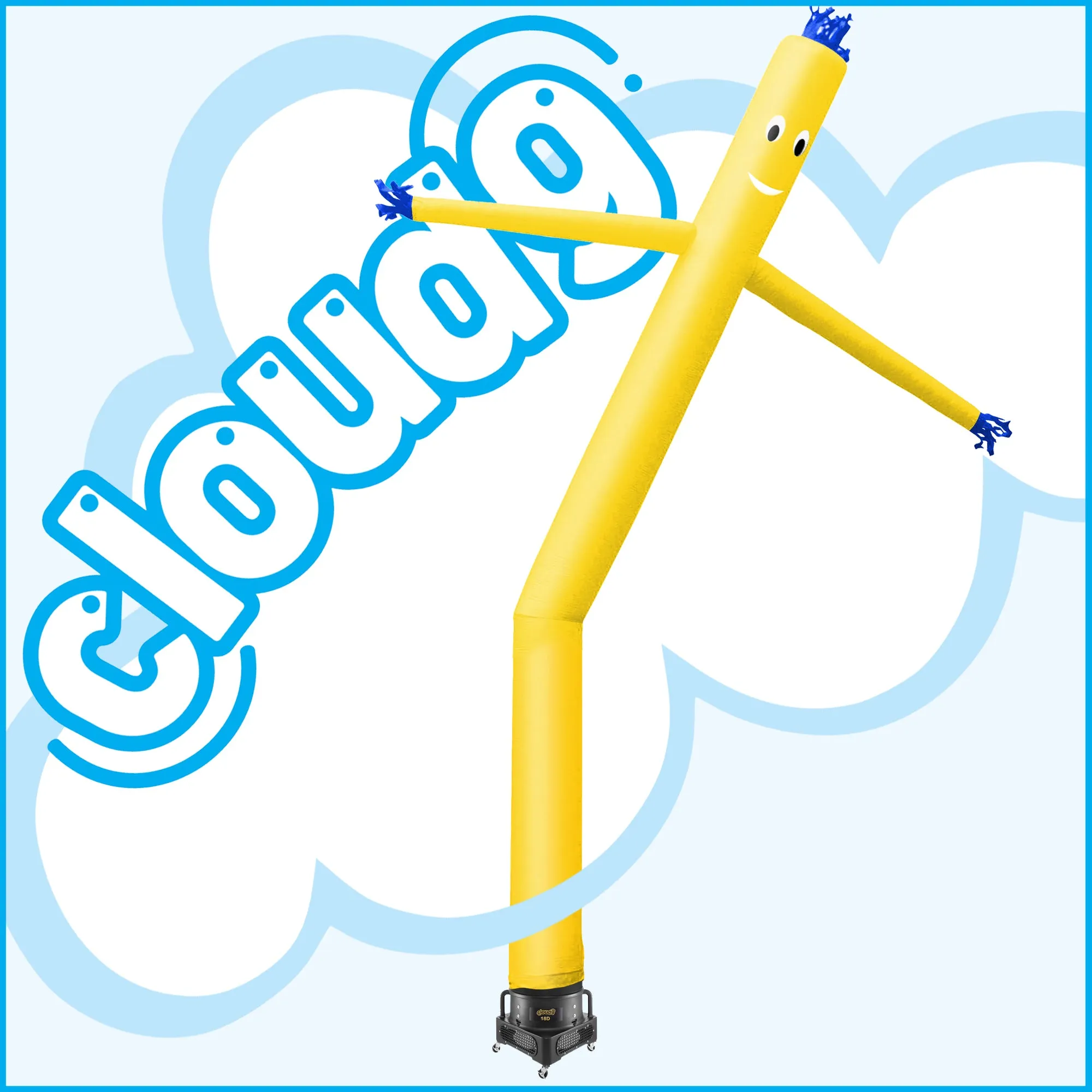 20 ft Inflatable Wacky Waving Tube Man with Blower by Cloud 9