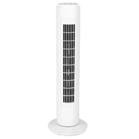 29" Oscillating Tower Fan - White | TF29