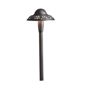 2W 168 Lumens LED Pierced Dome Path Light 2700K Textured Architectural Bronze