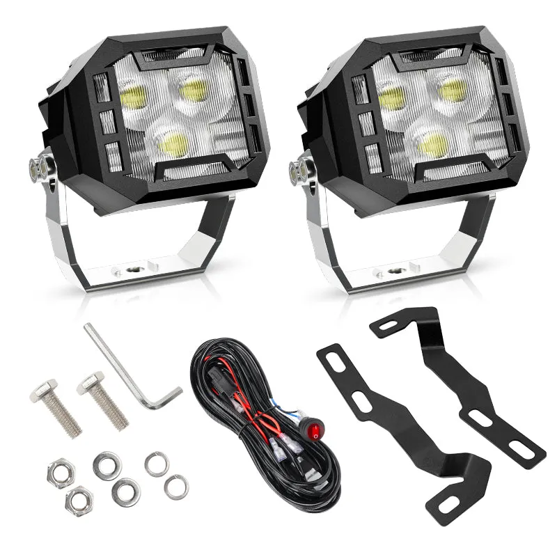 3 Inch LED Work Lights with Bracket for 2016-Later Toyota Tacoma | Horizon Series