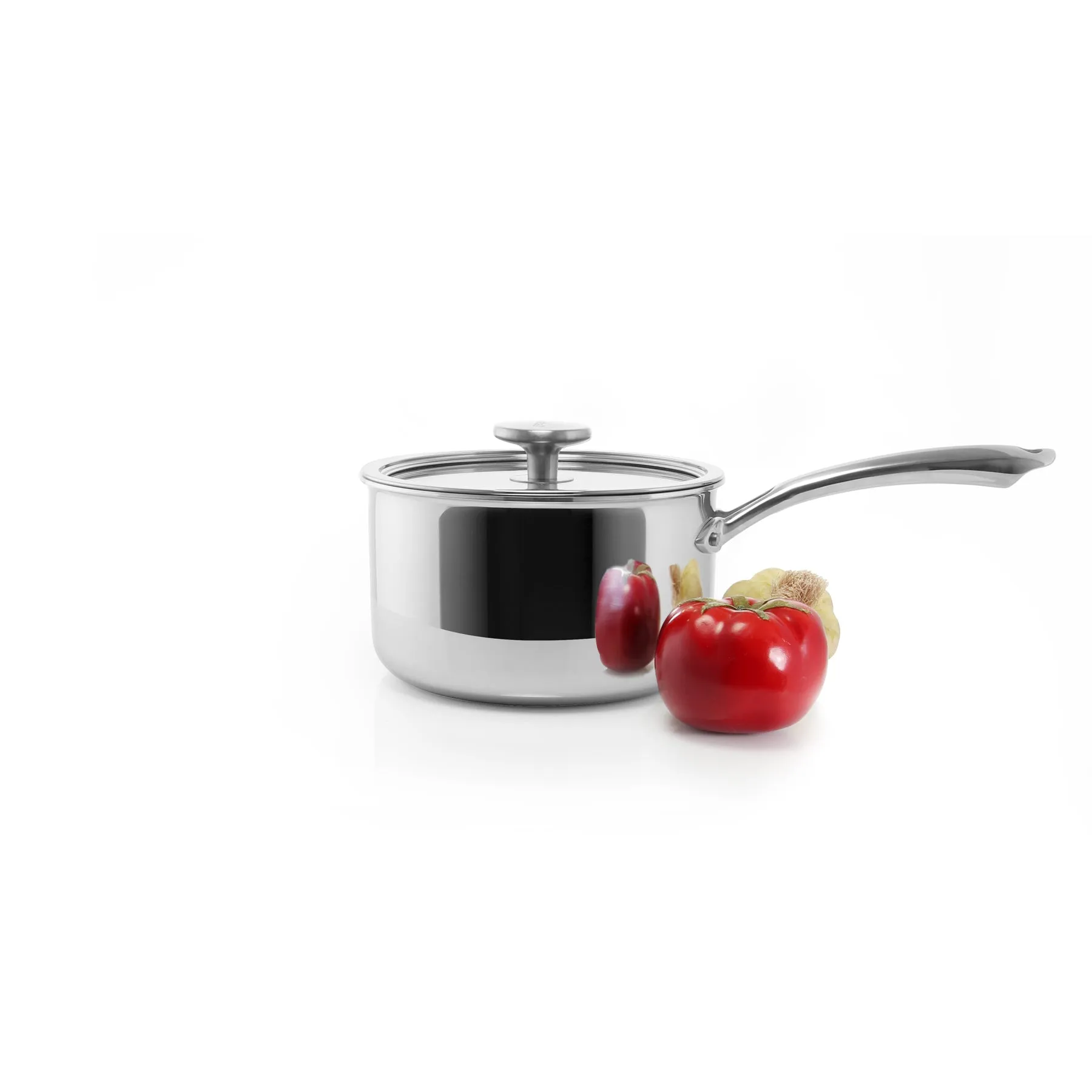 3.Clad Saucepan Tri-ply Polished (2.5 Qt.)