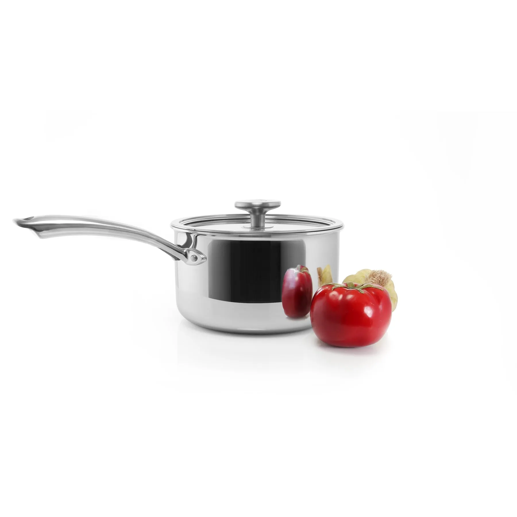 3.Clad Saucepan Tri-ply Polished (2.5 Qt.)