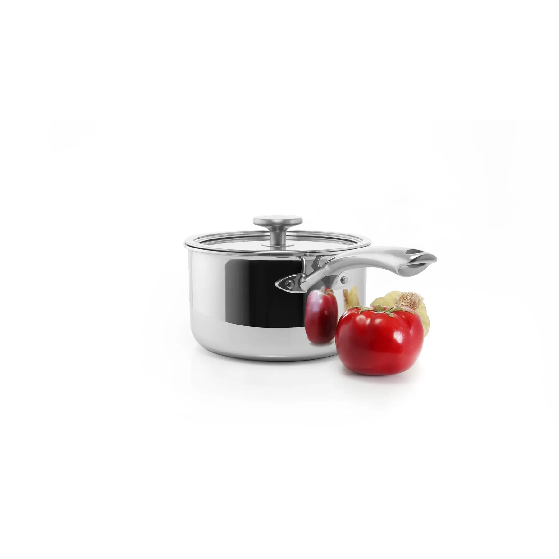 3.Clad Saucepan Tri-ply Polished (2.5 Qt.)