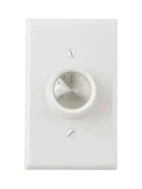 4 Speed Rotary Fan Control 4 Speed Rotary Dial Fan Control in White