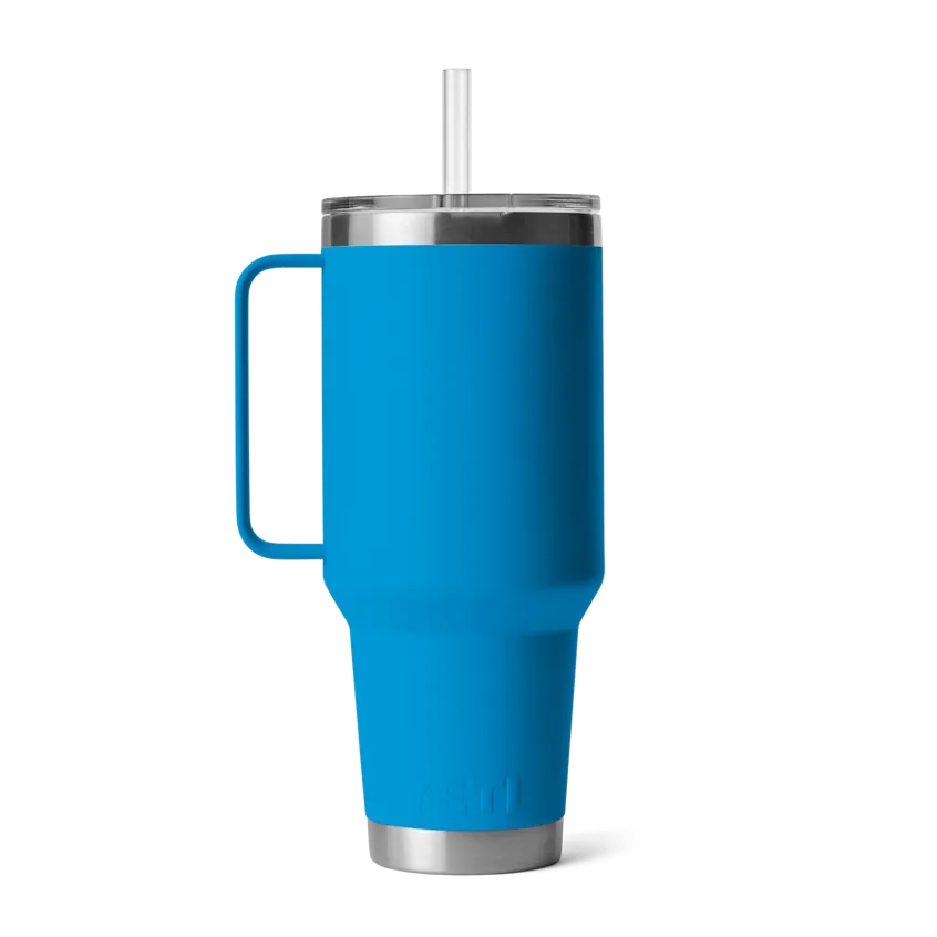 42 oz. / 1.2L Straw Mug w/ Straw Lid - Big Wave Blue