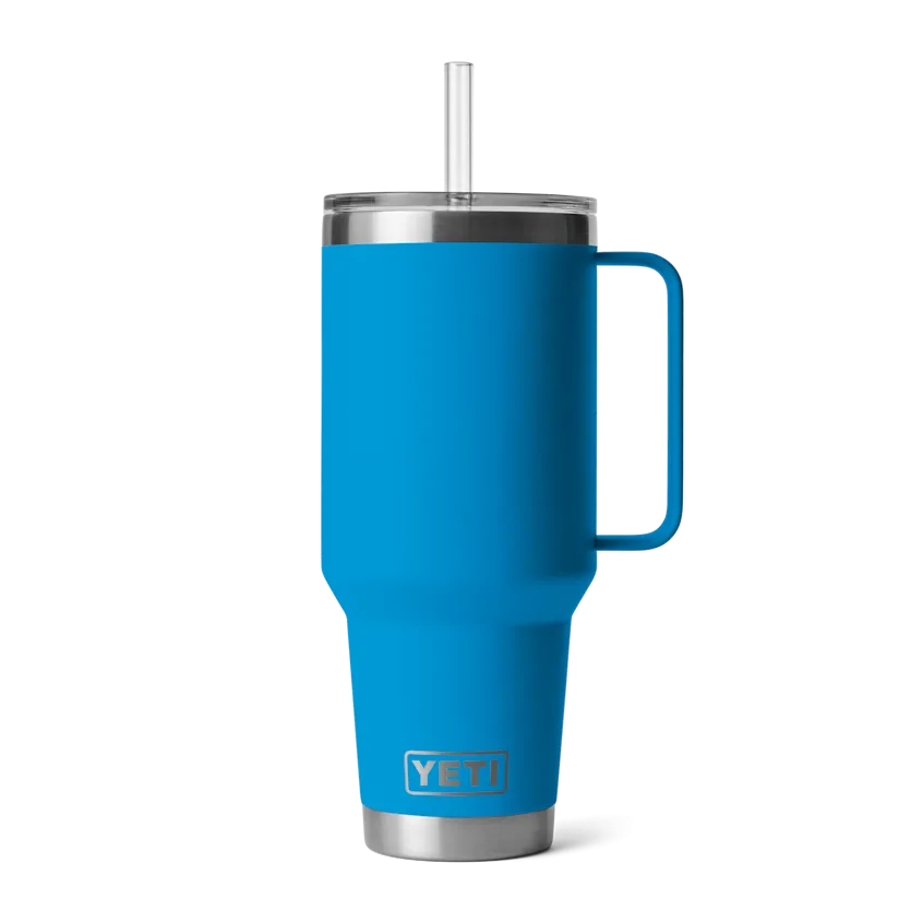 42 oz. / 1.2L Straw Mug w/ Straw Lid - Big Wave Blue