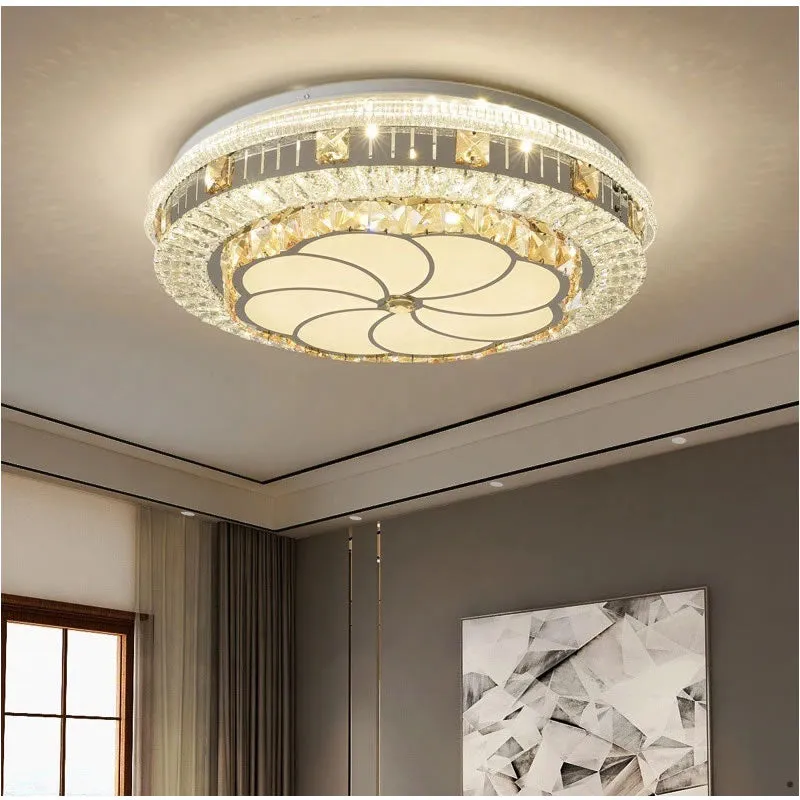 47Cm Double Deck Crystal Led Chandelier Ceiling Light Bdly15011