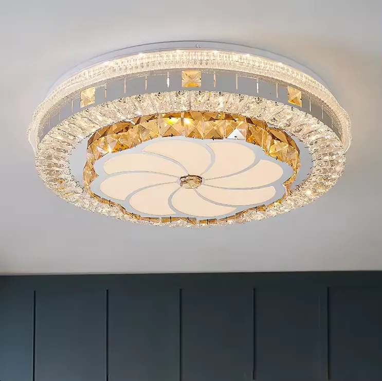 47Cm Double Deck Crystal Led Chandelier Ceiling Light Bdly15011