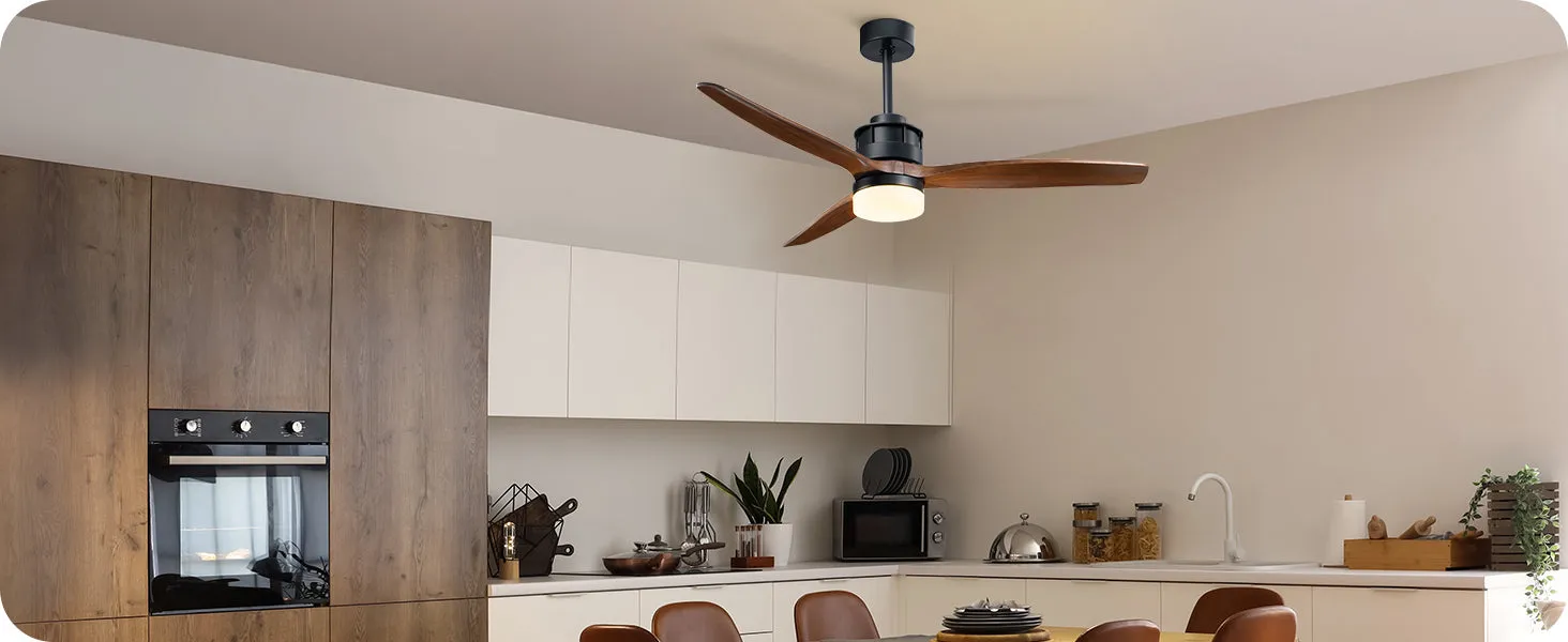 52 Inch Remote Control Ceiling Fans With Lights-HCFM01A