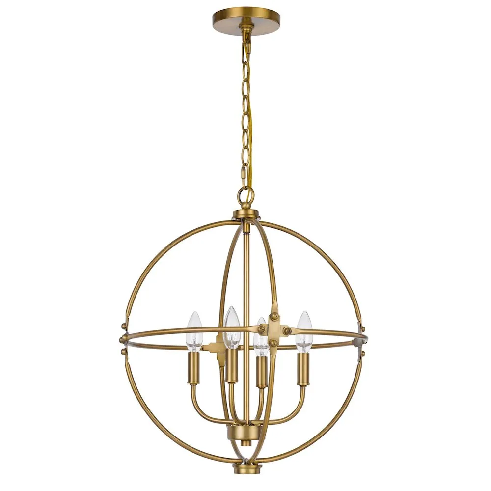 60W X 4 Sheffield Metal Chandelier