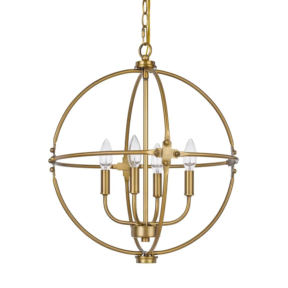 60W X 4 Sheffield Metal Chandelier