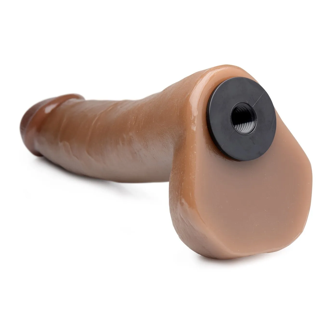 8 Inch Cock Lock Brown Dildo