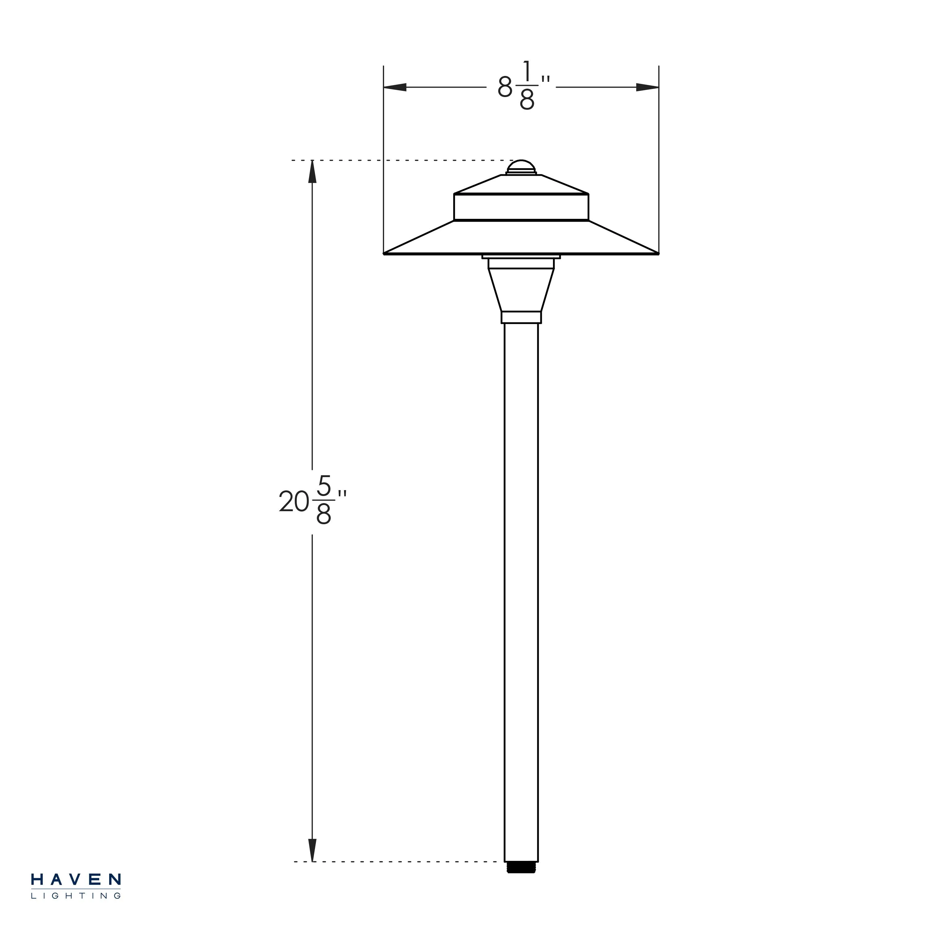 9 Series Full Color LED Path Light - Shade 5