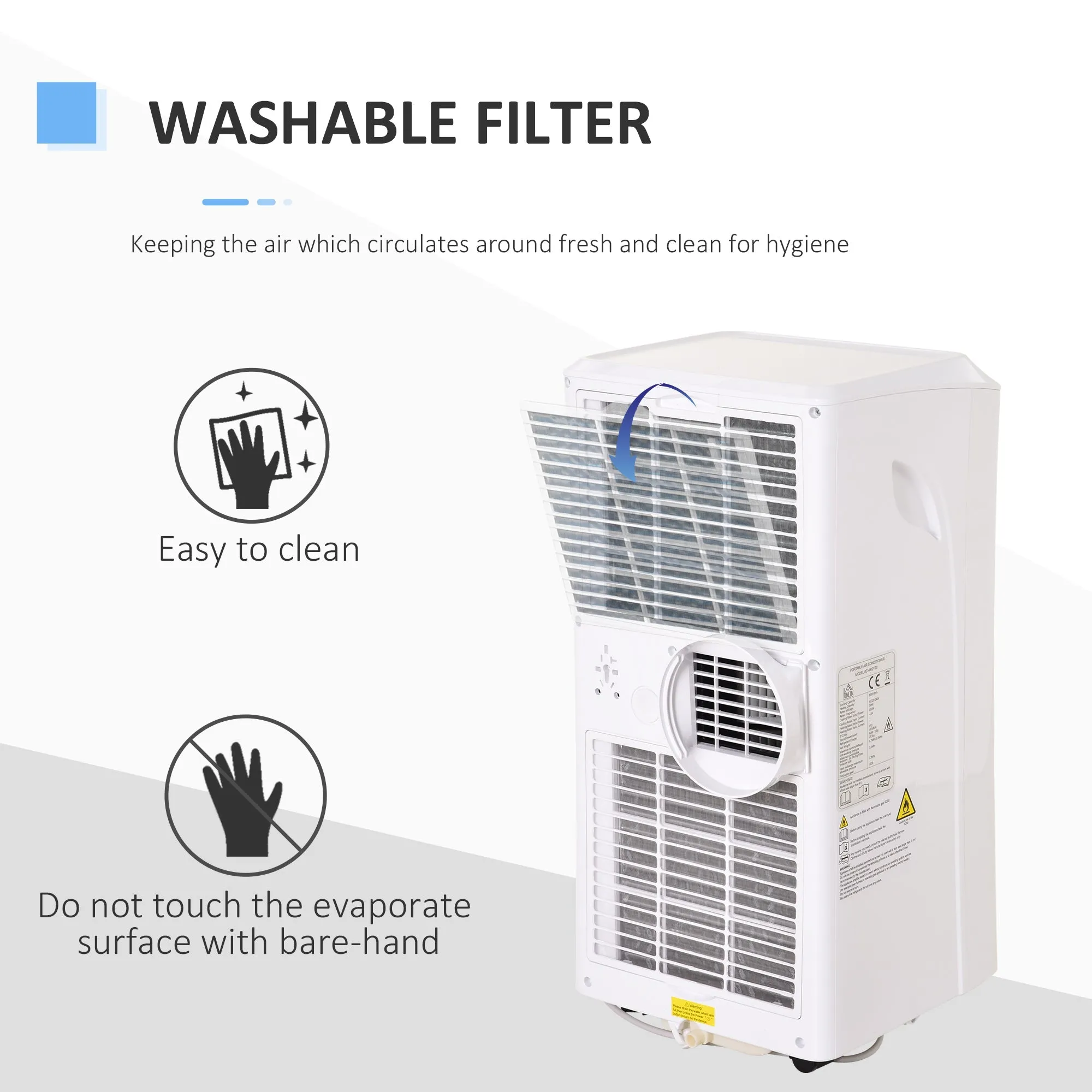 A Rated 10,000 BTU Portable Air Conditioner With 24 Hour Timer