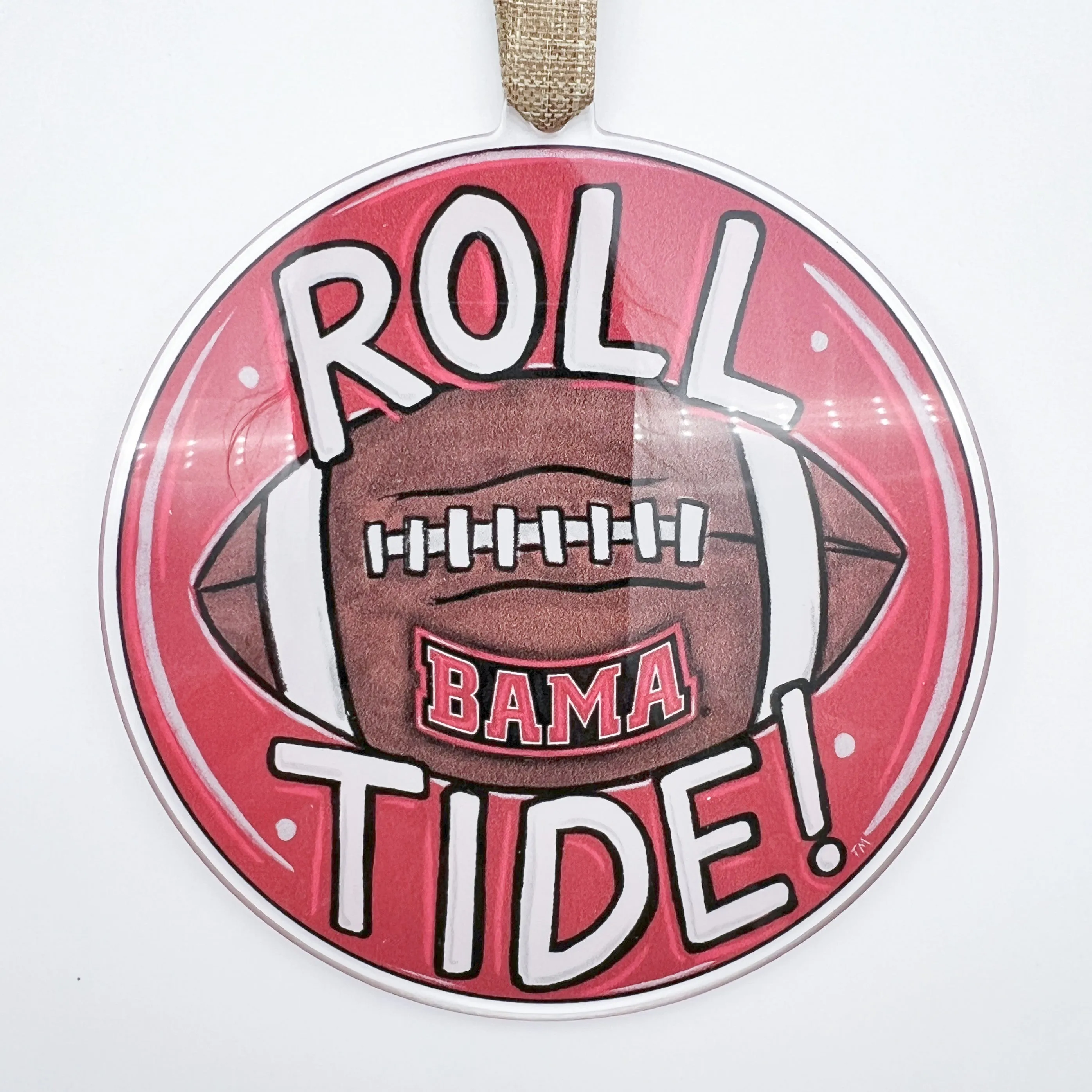 Acrylic Alabama Roll Tide Ornament *ONLINE EXCLUSIVE*