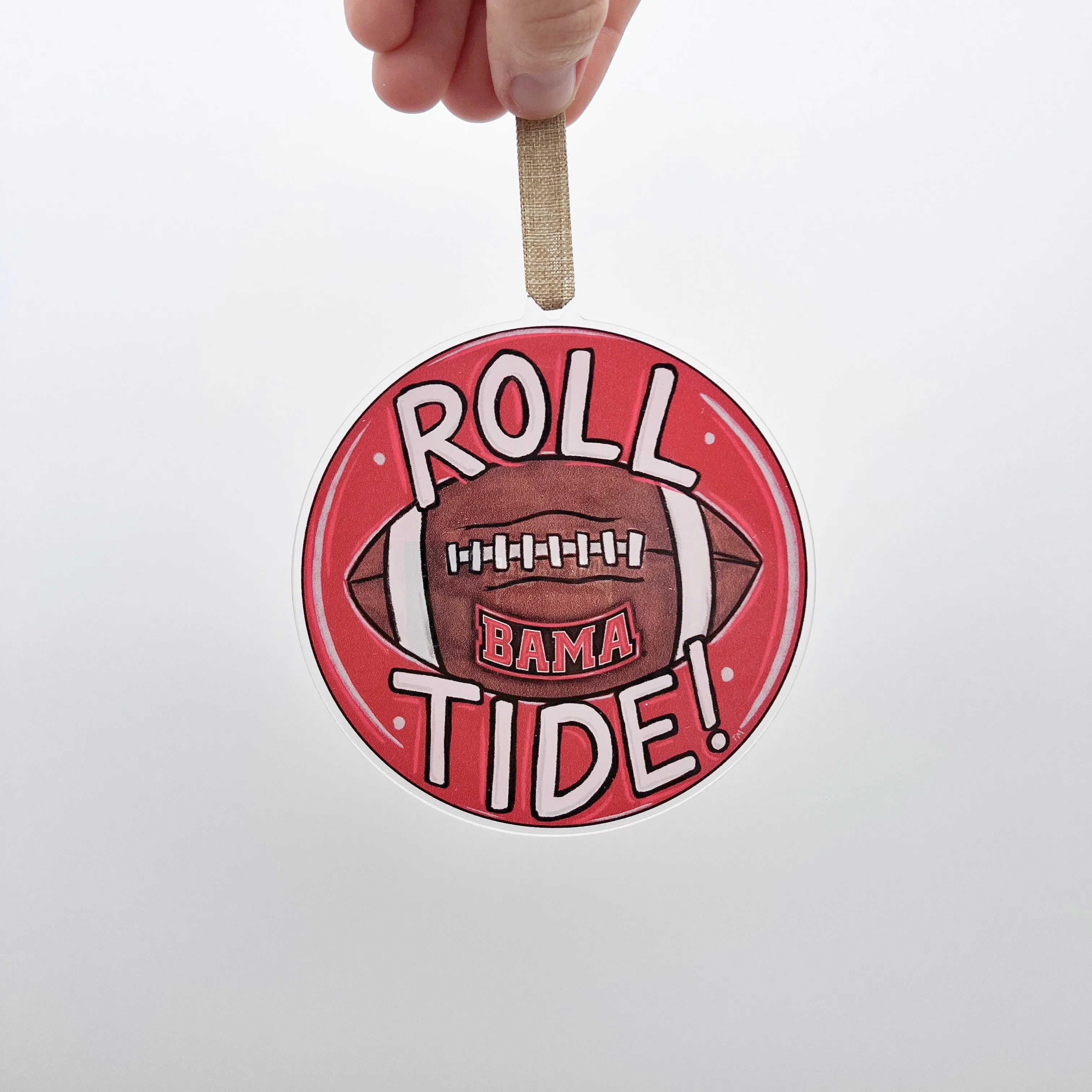 Acrylic Alabama Roll Tide Ornament *ONLINE EXCLUSIVE*