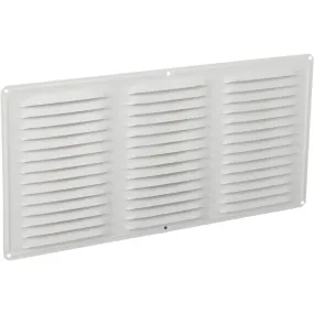 Air Vent 16 In. x 8 In. White Aluminum Under Eave Vent