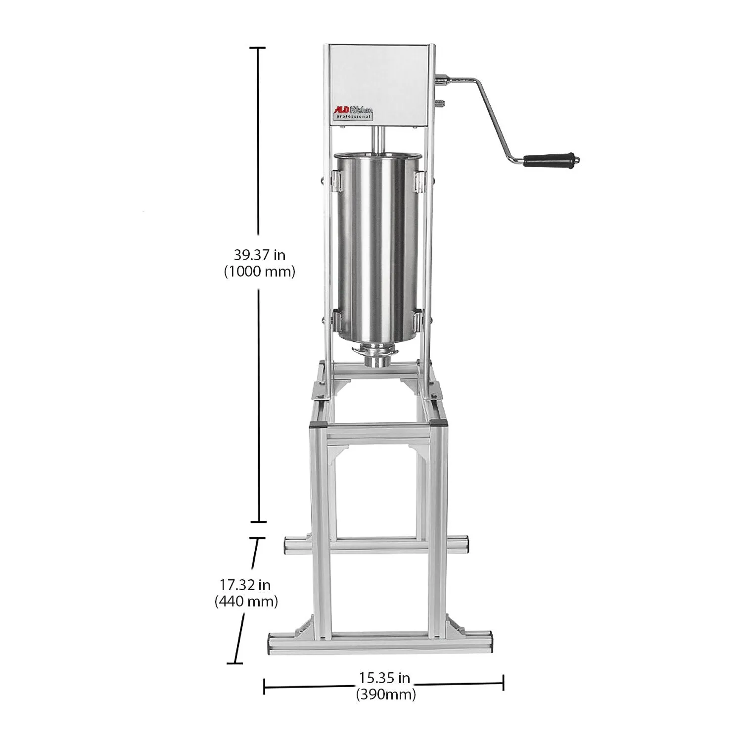 ALD-288 Churro Maker Machine | Interchangeable Nozzles | Manual Churro Maker with Deep Fryer | Stainless Steel