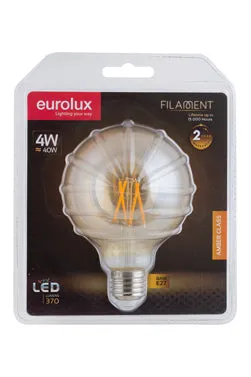 Amber LED Filament Mini Maxi E27 4w