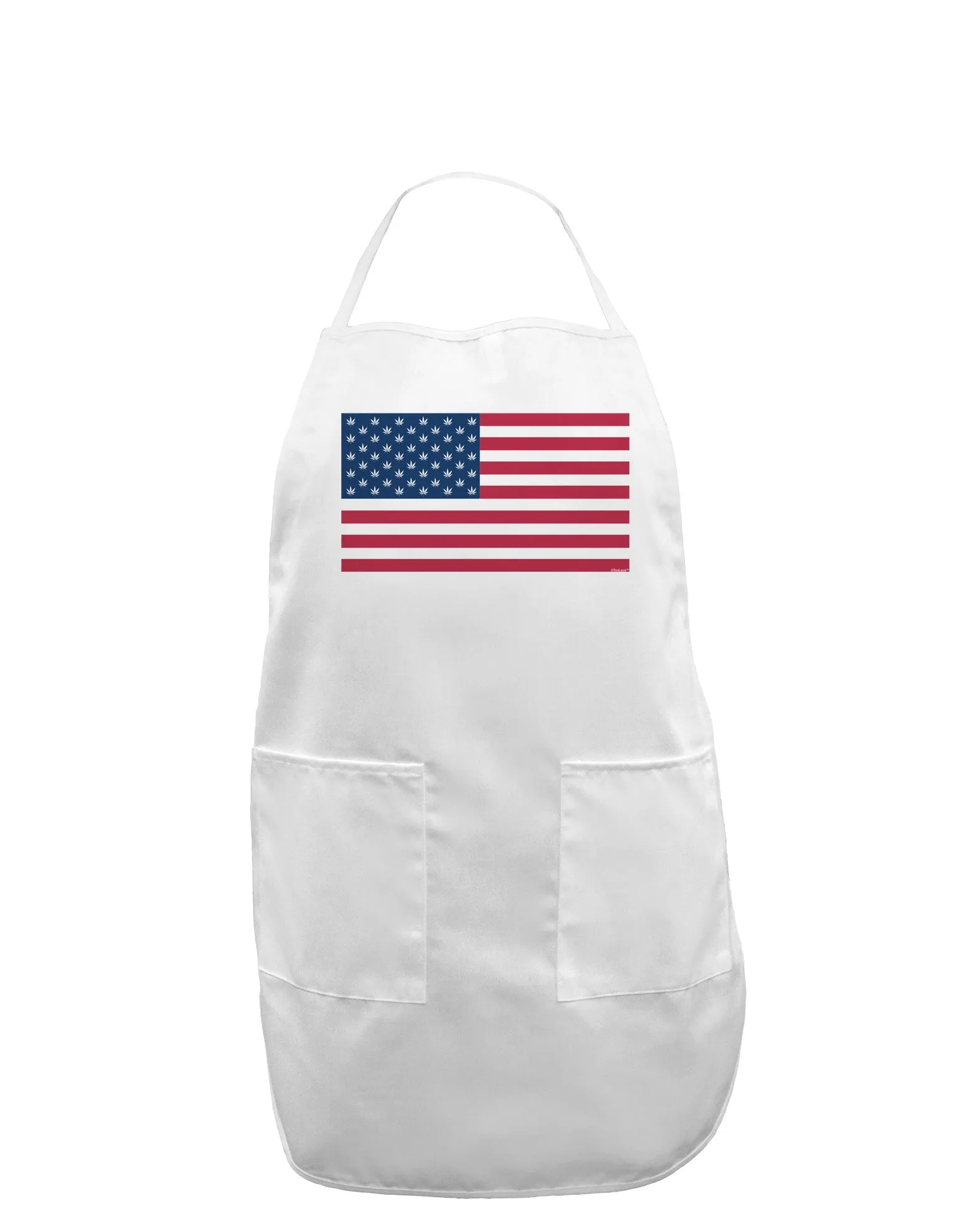 American Flag - Marijuana Leaf Adult Apron