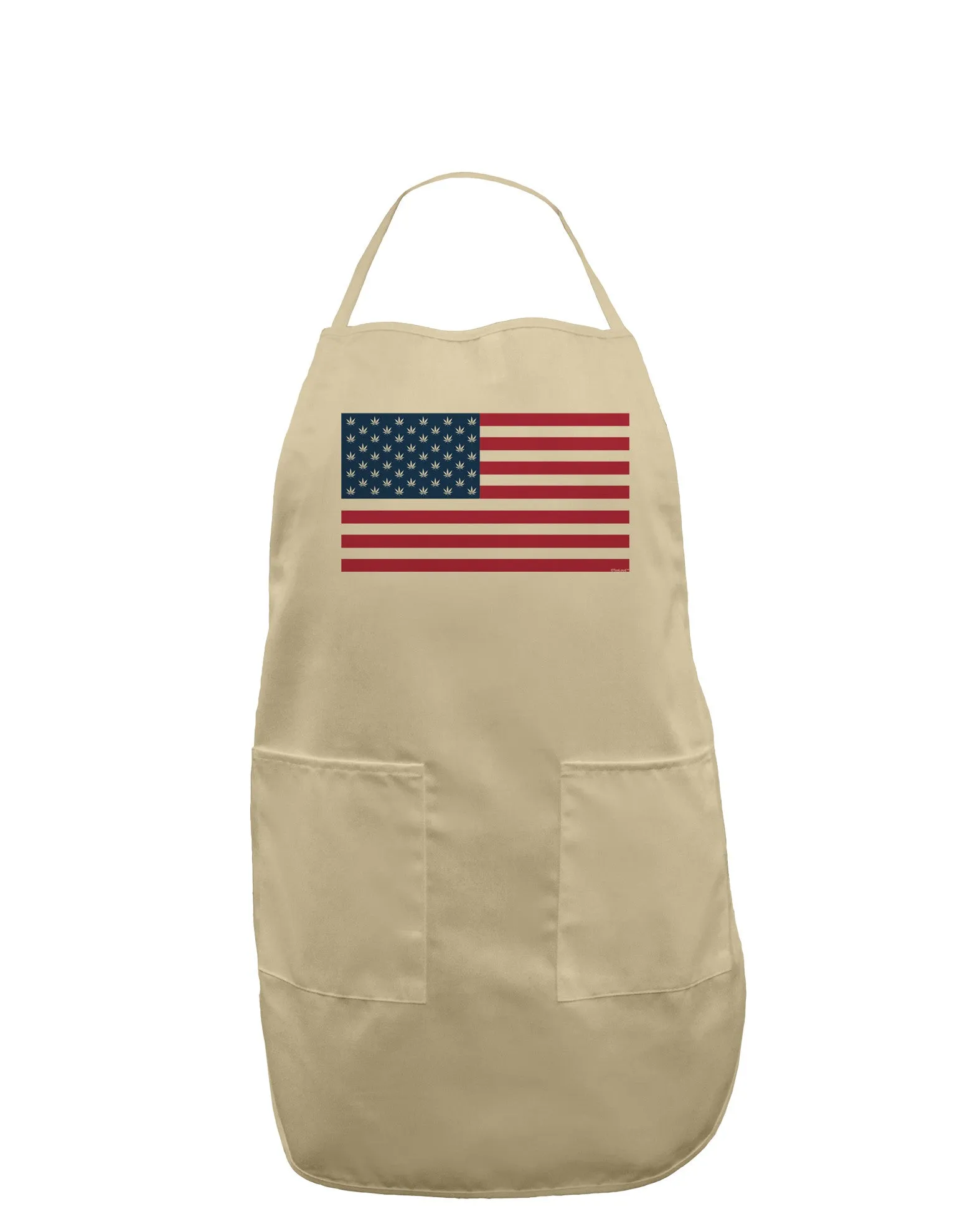 American Flag - Marijuana Leaf Adult Apron