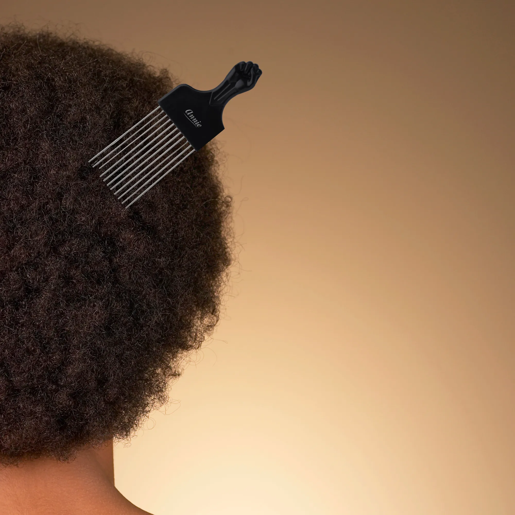 Annie Afro Styling Pik 4" Long Black