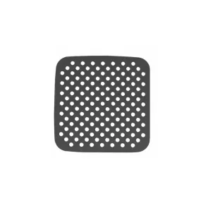 Aqua Silicone Air Fry Liner Mats Square Grey 21.5cm