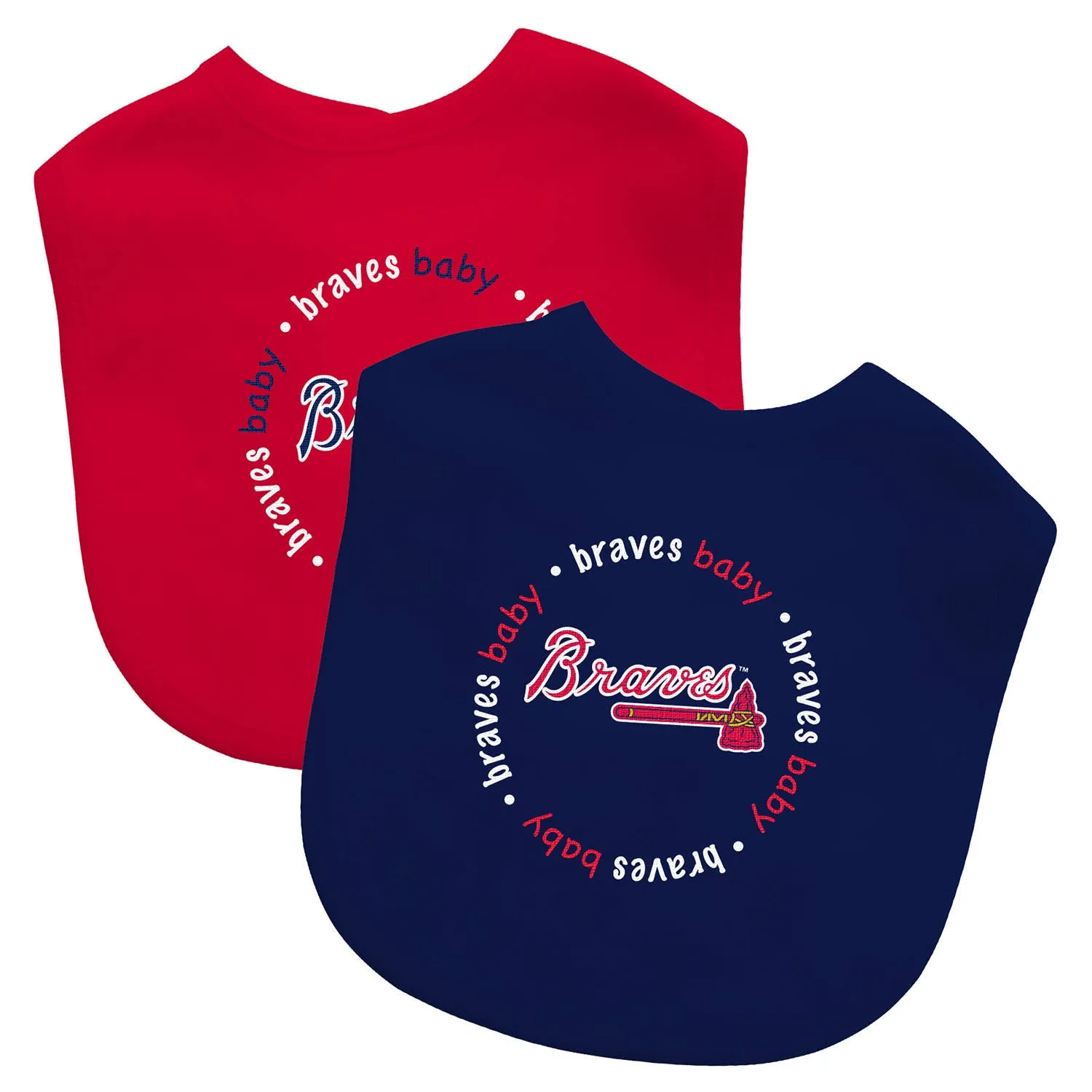 Atlanta Braves MLB Baby Bibs 2-Pack