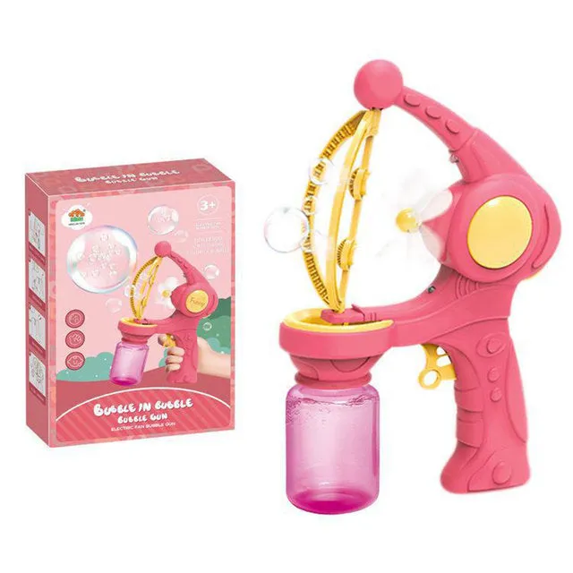 Automatic Flower Bubble Blower Machine Toy