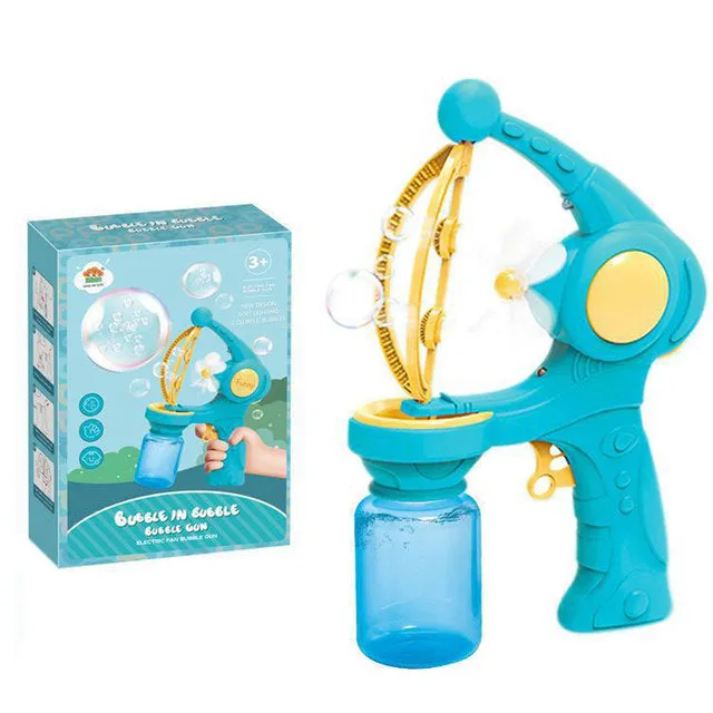 Automatic Flower Bubble Blower Machine Toy