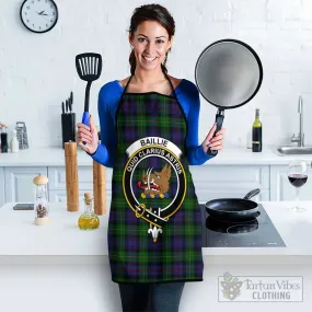 Baillie Tartan Apron with Family Crest