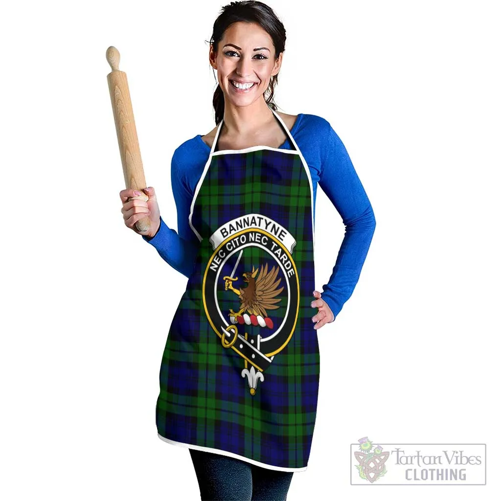 Bannatyne Tartan Apron with Family Crest