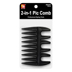 BLACK 2-IN-1 PIK COMB