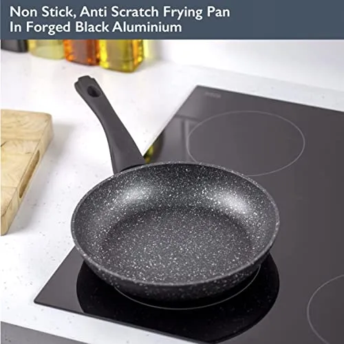 Blackmoor 67080 Classic 28cm Frying Pan/Non-Stick Coating/Cool Touch Handle/Suitable for Induction, Electric and Gas Hobs/Black Colour