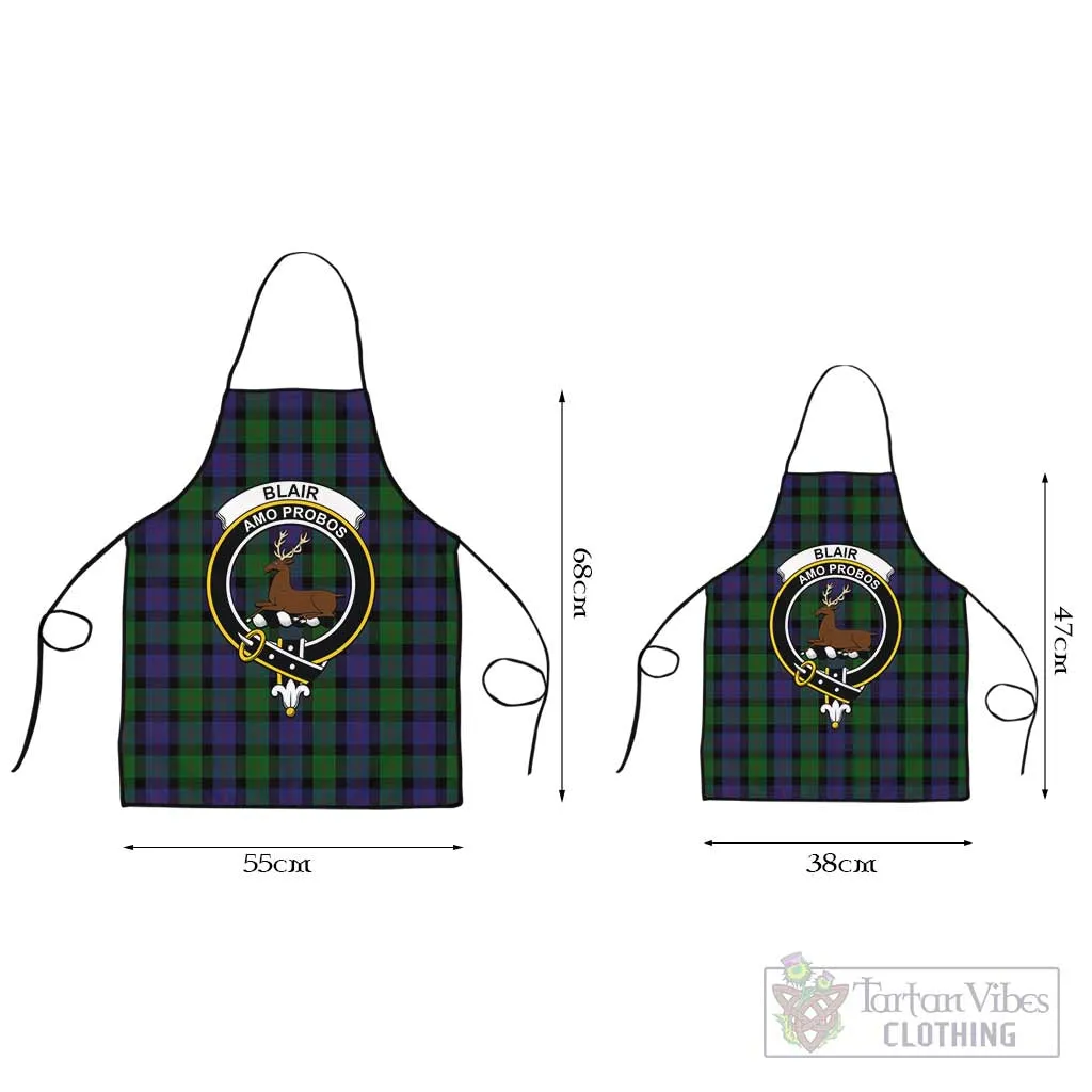 Blair Tartan Apron with Family Crest