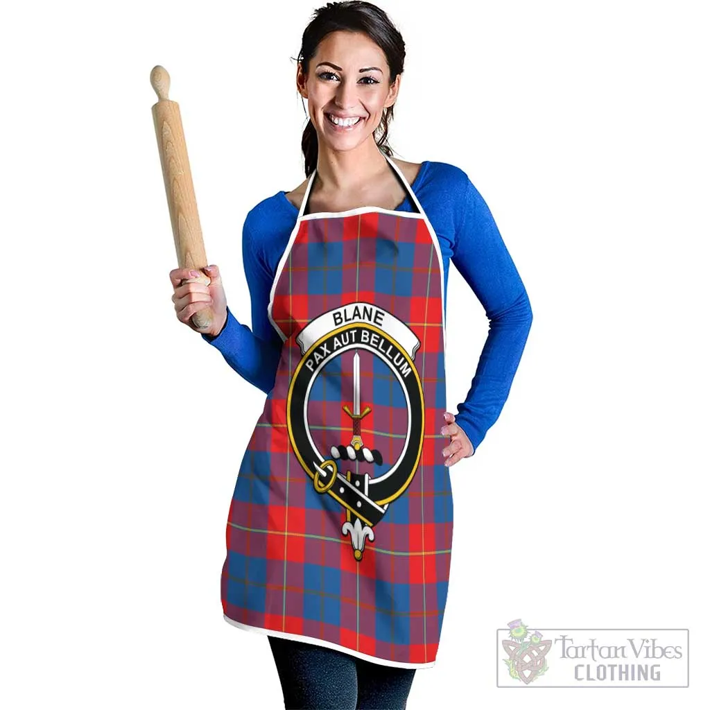 Blane Tartan Apron with Family Crest