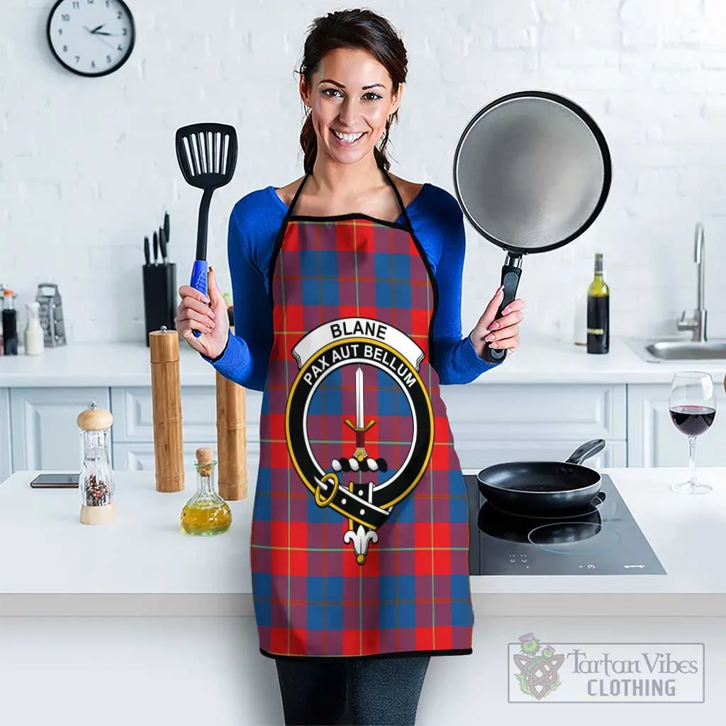 Blane Tartan Apron with Family Crest