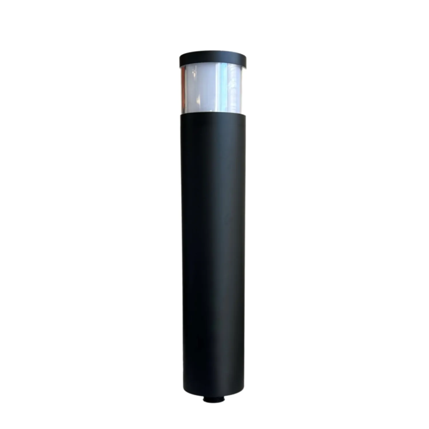 Brilia Cast Brass Bollard Contemporary Pathway Light Gun Metal Black