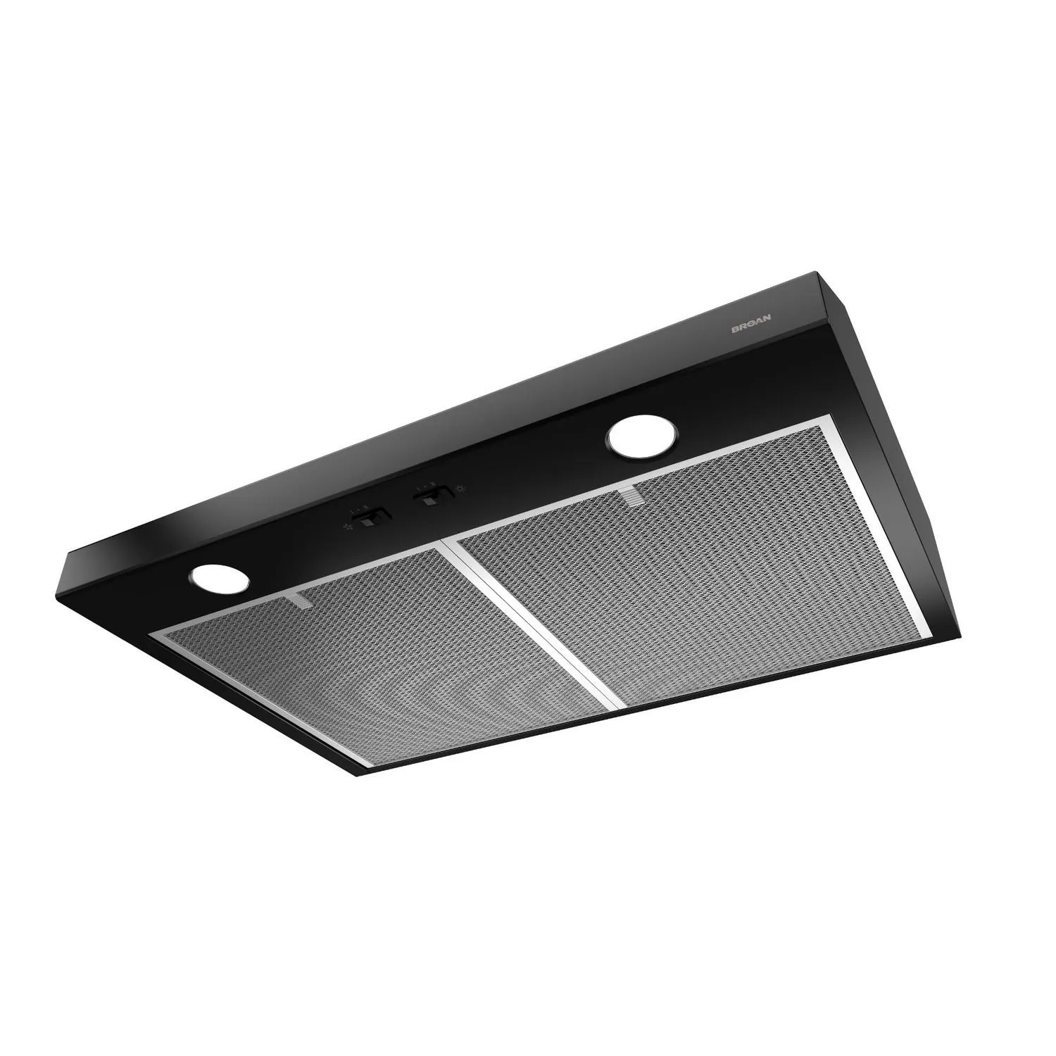 Broan BCSD124BL Glacier 24-Inch 300 Max Blower CFM 5 Sones Black Range Hood