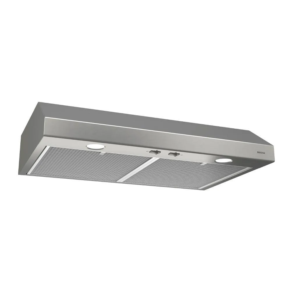 Broan BCSD124SS Glacier 24-Inch 300 Max Blower CFM 5 Sones Stainless Steel Range Hood