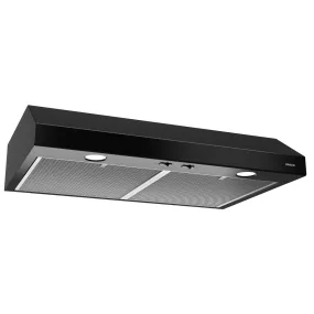 Broan Nutone BCSD136BL Glacier 36" 300 Max Blower CFM 5 Sones Black Range Hood