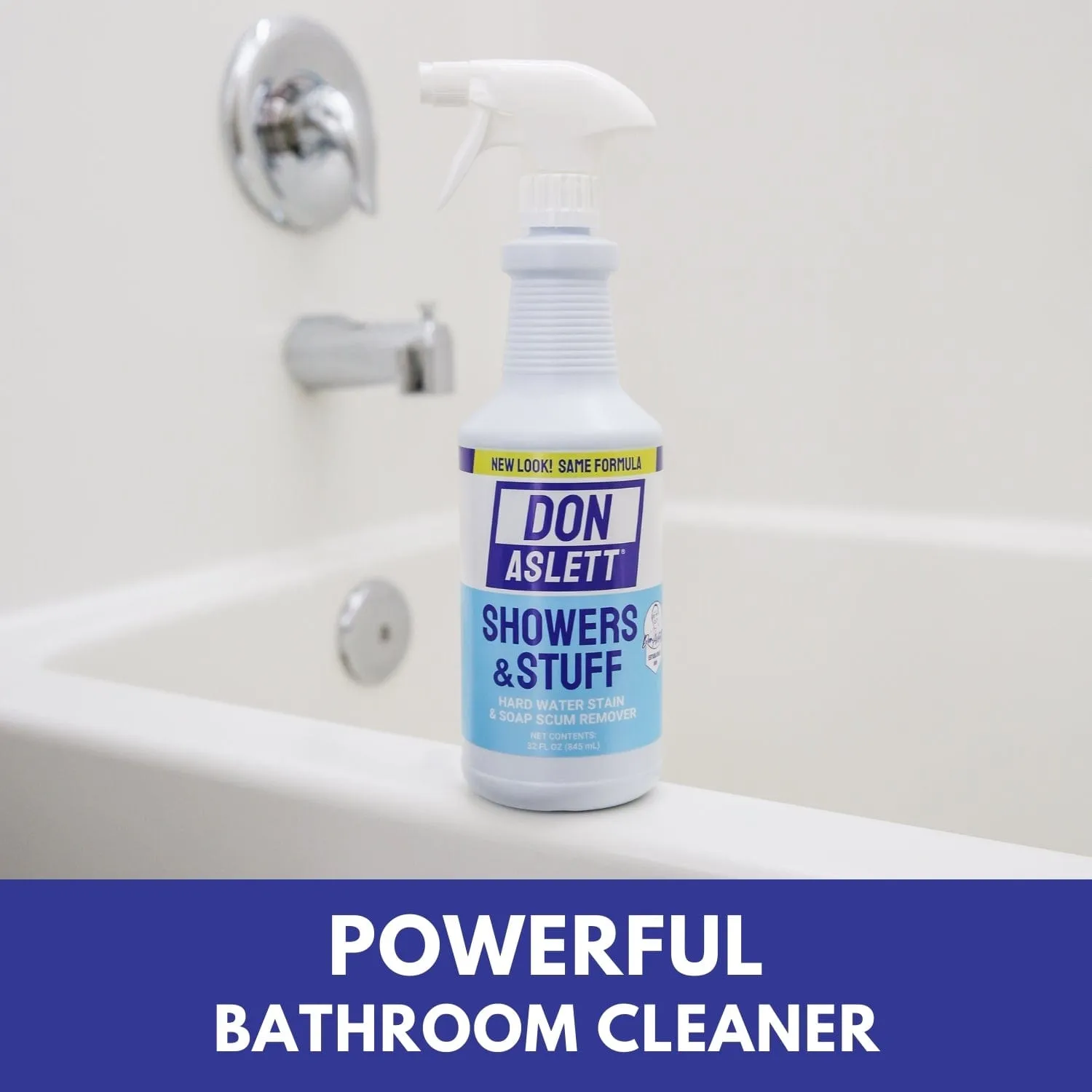 BULK CASE: Don Aslett Showers & Stuff Cleaner – Hard Water Stain And Soap Scum Remover - 12 count