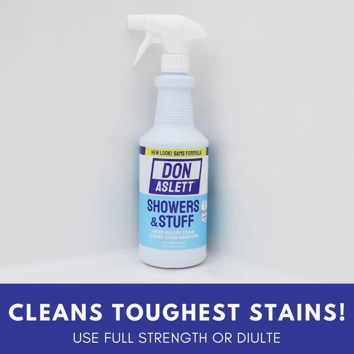 BULK CASE: Don Aslett Showers & Stuff Cleaner – Hard Water Stain And Soap Scum Remover - 12 count