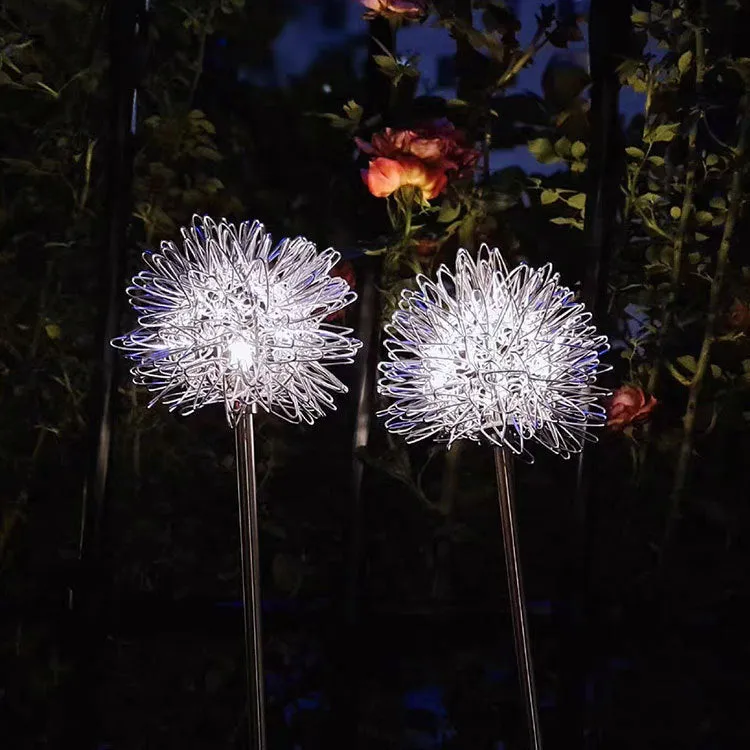 Bulk Dandelion Light Solar Energy LED Inserted Lamp Garden Outdoor Decoration Wholesale