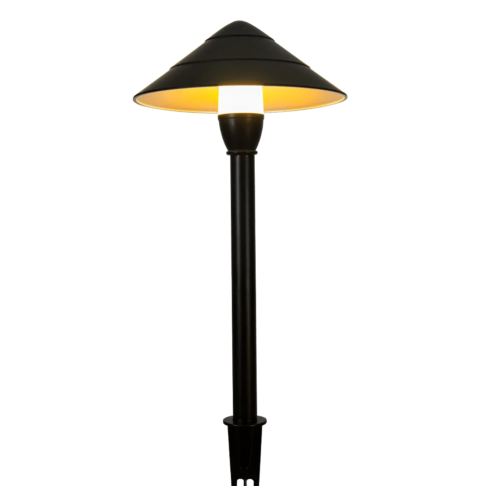 CDPA65 Path Light 3W 12V Mushroom LED Beaded Swivel Hat Landscape Fixture